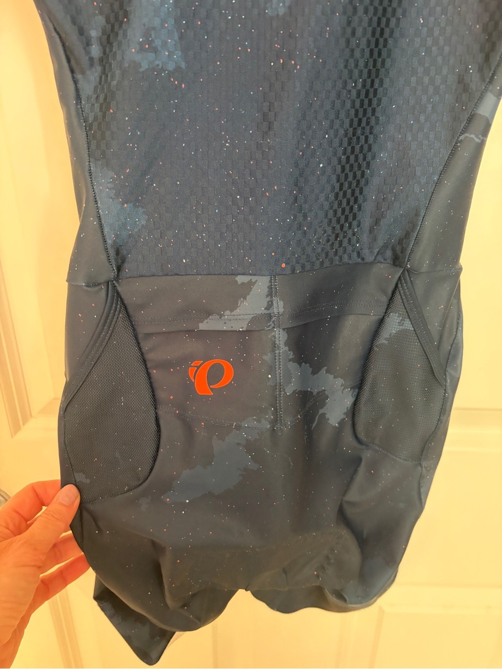 Pearl Izumi Team Octane Navy Blue Triathlon Suit with Coral Logo size Medium - Picture 7 of 9